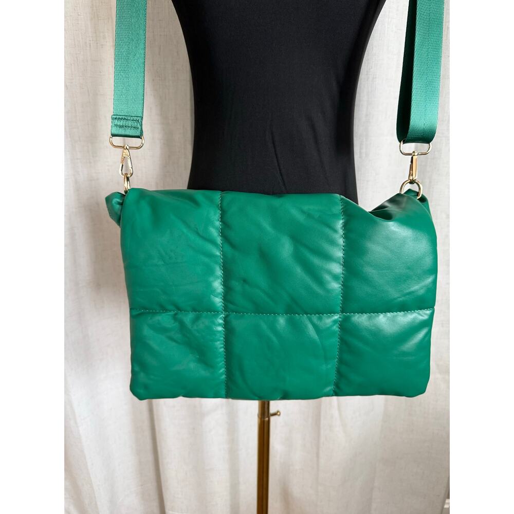 Green Puffer Bag By Anthropologie - Picture 2 of 7